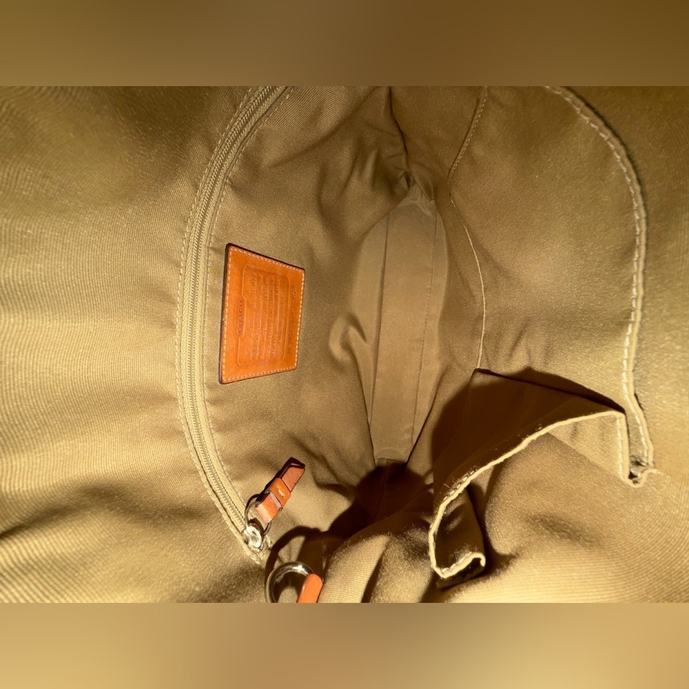Coach Brown and Cream Crossbody Bag - Picture 6 of 9